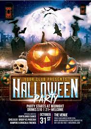 Halloween Party Flyer Template Psd Free Download Pikbest