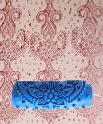 Soft Pattern Rubber Roller Blue Colour