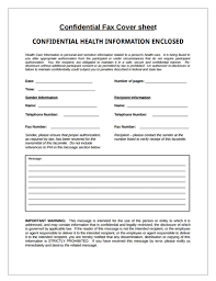 Confidential Fax Cover Sheet Template Download Create