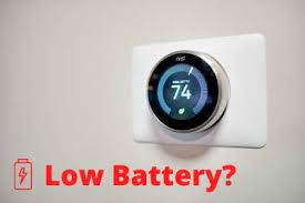 how to fix nest thermostat low battery