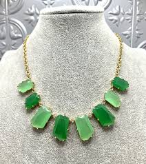emerald green statement necklace