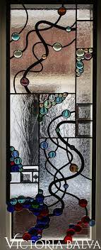 3 Modern Stained Glass Design Hangings