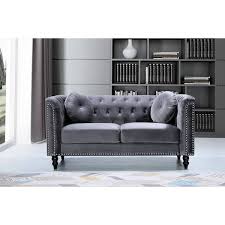 Us Pride Furniture Vivian 64 2 In Grey