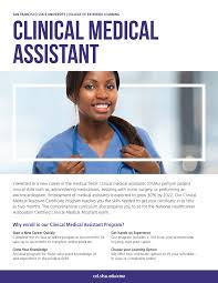 Brochure Clinical Medical Assistant San Francisco State