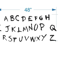 Alphabet Creepy Alphabet Wall Letters