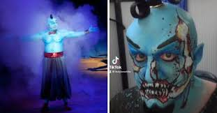 genie turns zombie actor used to scare
