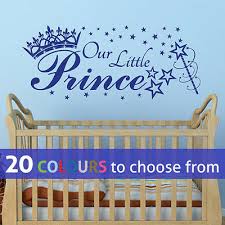 our little prince stars crown wall