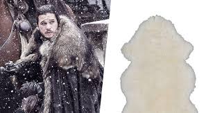 jon snow s cape is actually an ikea rug