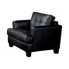 Samuel Stationary Black Leather Sofa By