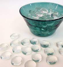 Flat Glass Marbles Vase Filler Glass