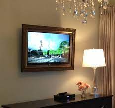 Framed Tv Tv Wall Mount Tv Custom Frame