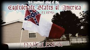 South carolina, mississippi, florida, alabama, georgia, louisiana, and texas. Csa Confederate 3rd National Flag Flying Blood Stained Banner Darkless4x Youtube