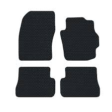 tailored rubber car floor mats black