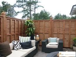wood privacy fence patio fence