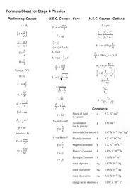 ap physics formula sheet 2