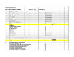 Business Expenses Spreadsheet Sample With Excel Monthly