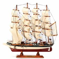 handmade ship craft wooden sailing boat