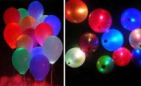 White Led Lights For Balloons Wedding