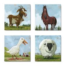 All our designs are finished on both sides and are reversible. Funny Farm Animal Art Prints Archives Darren Gygi Home Collection