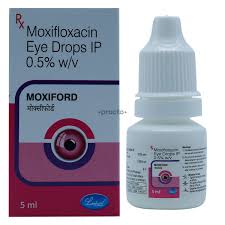 moxiford 0 5 eye drops uses dosage