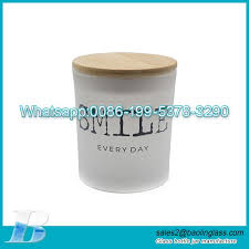 300ml Frosted Glass Candle Jar With
