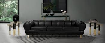 5 black leather sofas ideal for your