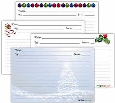 printable christmas recipe cards how