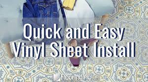 diy quick and easy vinyl sheet install