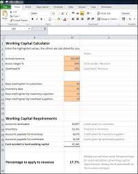Working Capital Calculator Double