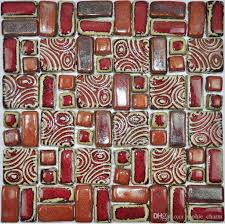 2021 hand craft red porcelain mosaic