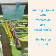 Painting A Forest With Watercolor And