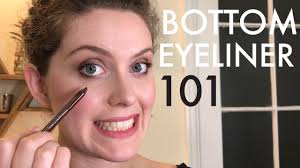 how to apply eyeliner on the bottom lid