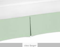 mint green crib bed skirt for baby