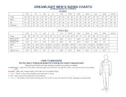 Dreamlight Womens Sizing Charts Pages 1 3 Text Version