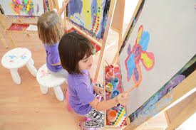 easel painting for kids meri cherry