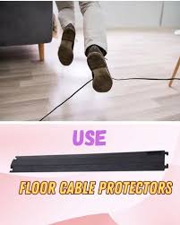 floor cable protector rubber mat