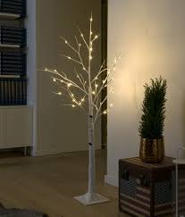 Indoor Illuminated White Birch Tree