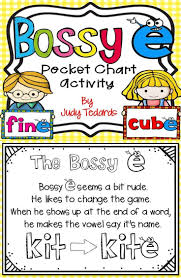Bossy E A Pocket Chart Activity Anchor Charts First