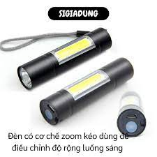 SGD] Đèn Pin - Đèn Pin Siêu Sáng Mini Có Thể Zoom Xa Gần, Cầm Đi Du Lịch, Dã  Ngoại 9286 - Đèn pin đội đầu