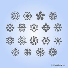 Buy Mini Mandala And Flower Pattern