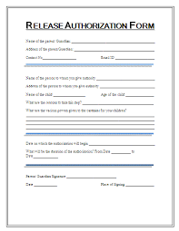 Shipment Release Authorization Form Free Word Templates