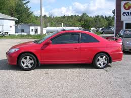 2004 red honda civic coupe