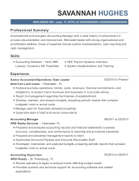 Senior accountant resume example written to industry standards that will help you write a winning job application. 20 Best Senior Accountant Resumes Resumehelp