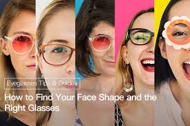 face shape and the right gles efe