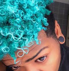 Silver blue hair colors the trend for is growing considerably. Blue Dyed Curly Hair Male Novocom Top