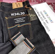 Pin On Limited Edition Nudie Jeans Grim Dr Rainbow Selvage