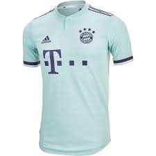 The bayern munich third jersey for the 2018/19 season is developed in collaboration with adidas and parley ocean plastics. Adidas Bayern Munich Away Authentic Jersey 2018 19 Soccerpro