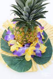 diy pineapple luau centerpiece idea
