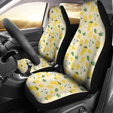 Lemon Car Seat Covers Set Light And