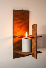 Wall Candle Holder Wood Candle Sconce
